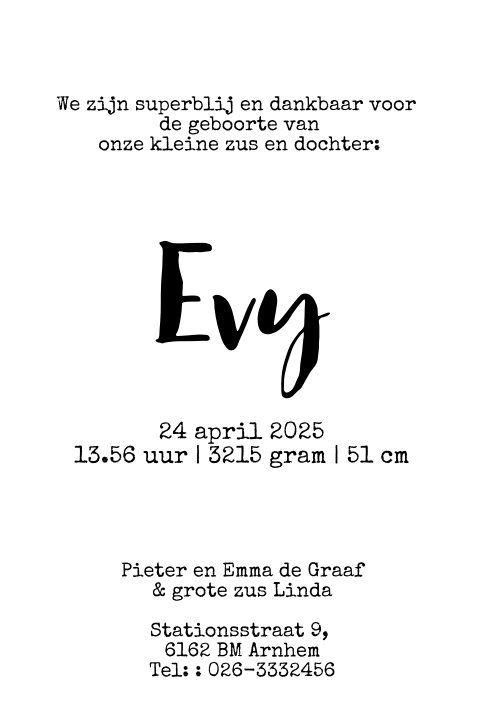 Kaart binnenkant