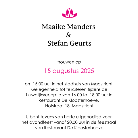 Kaart binnenkant