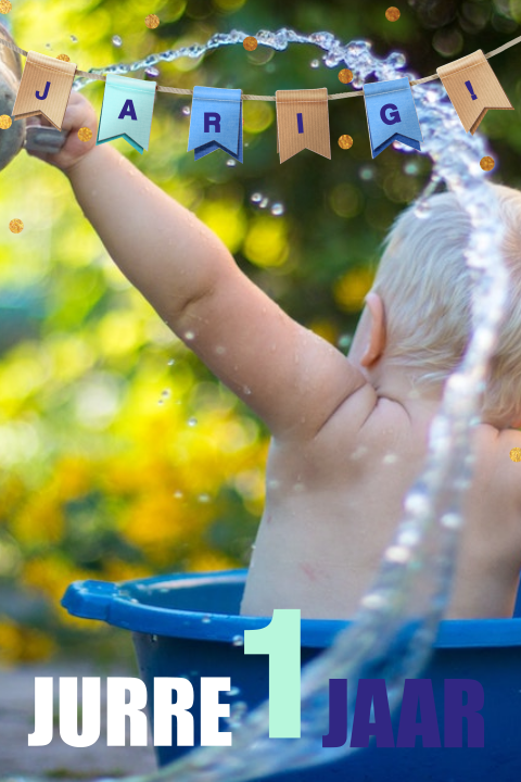 Uitnodiging kinderfeestje 1 jaar