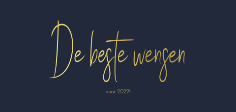 Goudfolie kerstkaart op donkerblauw om zelf te ontwerpen - panorama