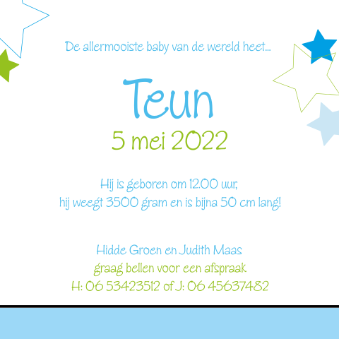 Kaart binnenkant