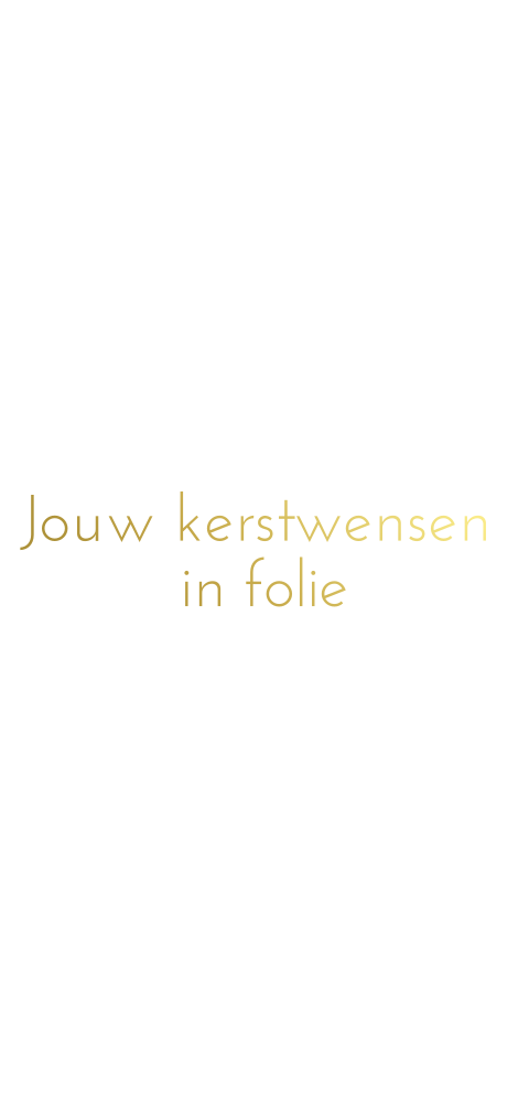 Enkele langwerpige kerstkaart in folie zelf maken