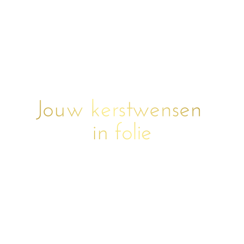 Dubbelgevouwen vierkante folie kerstkaart