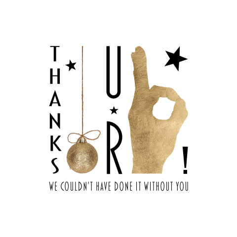 Zakelijke kerstkaart You are OK!