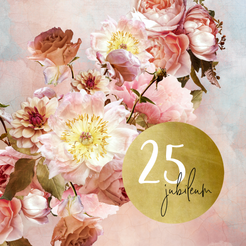 Uitnodiging voor 25 jubileum in thema botanisch