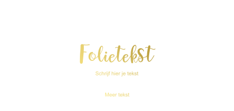 Enkel panorama communiekaartje foliedruk