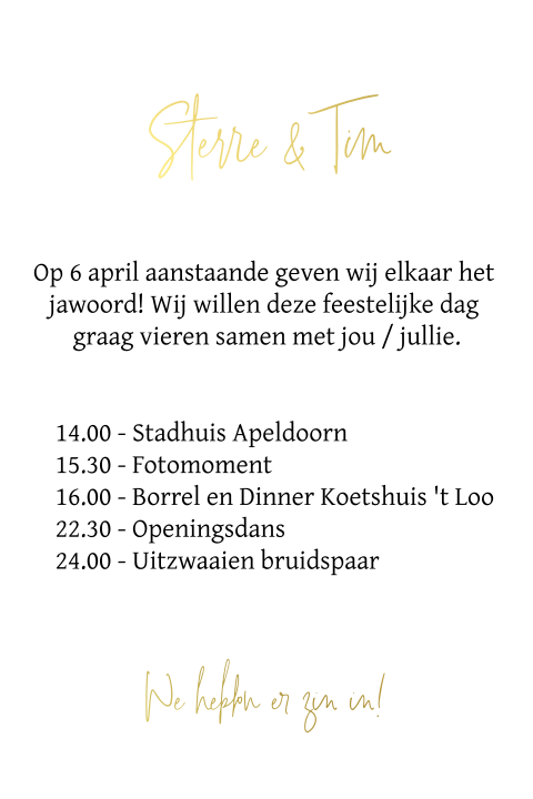 Kaart binnenkant