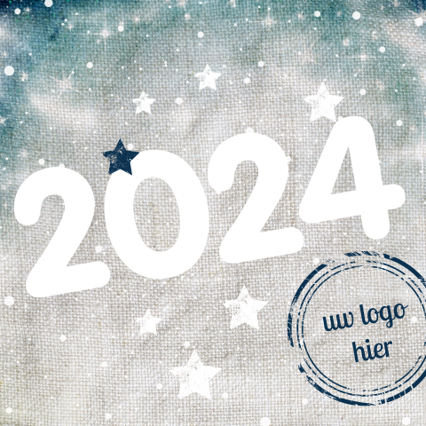 Zakelijke kerstkaart met logo-stempel