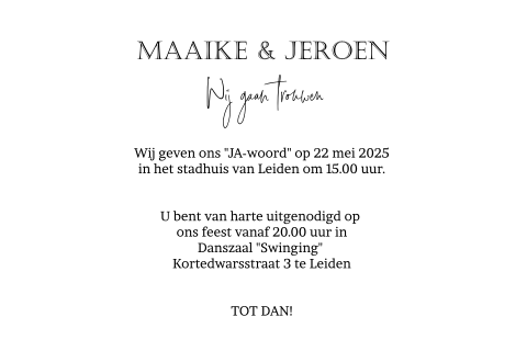 Kaart binnenkant