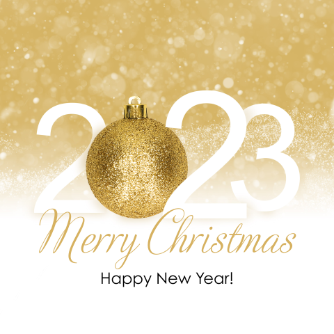 Kerstkaart 2023 goud