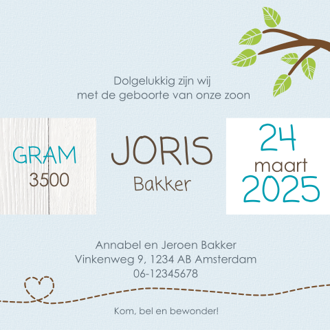 Kaart binnenkant