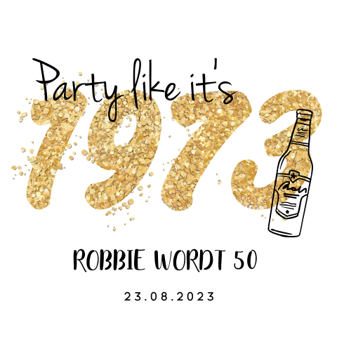 Uitnodiging verjaardag met confetti jaartal