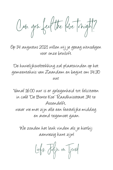 Kaart binnenkant