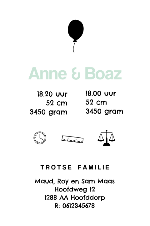 Kaart binnenkant