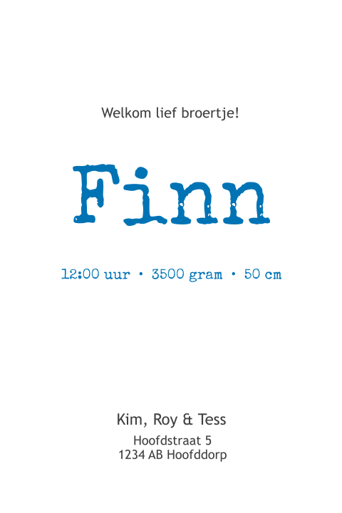 Kaart binnenkant