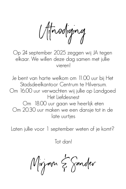 Kaart binnenkant