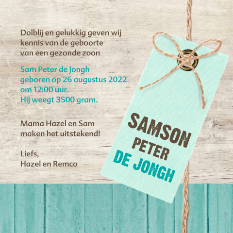 Kaart binnenkant