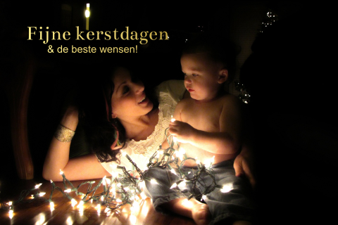 Goudfolie kerstkaart zelf maken met foto
