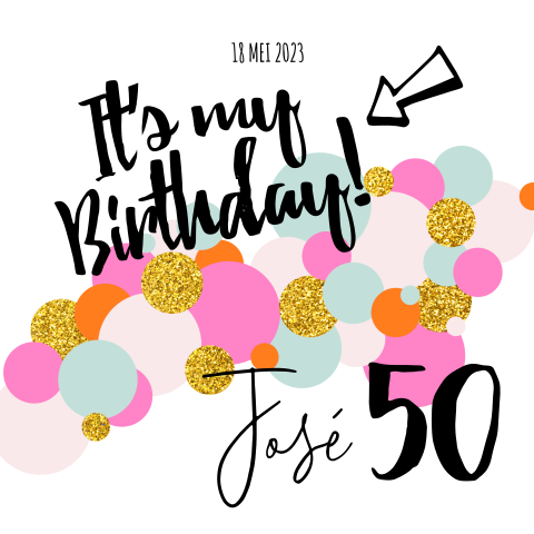 50 jaar uitnodiging verjaardag vrouw