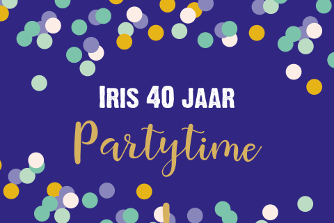 Uitnodiging voor een feest met confetti