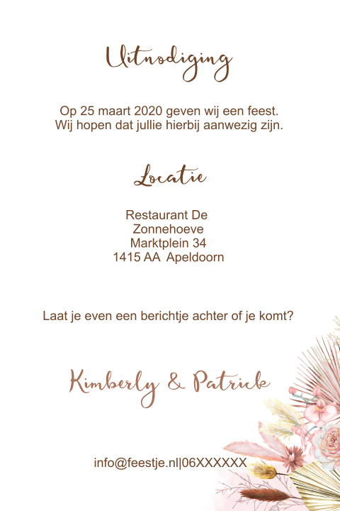 Kaart binnenkant