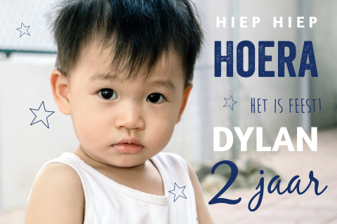 Vrolijke uitnodiging 2 jaar