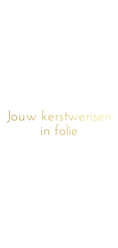 Dubbel langwerpig folie kerstkaart zelf maken