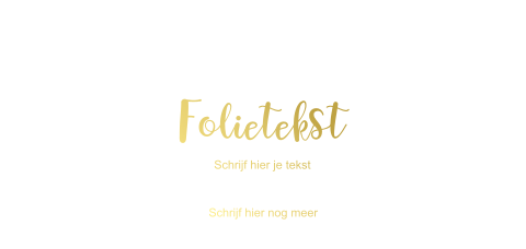 Enkel panorama uitnodiging foliedruk dubbelzijdig