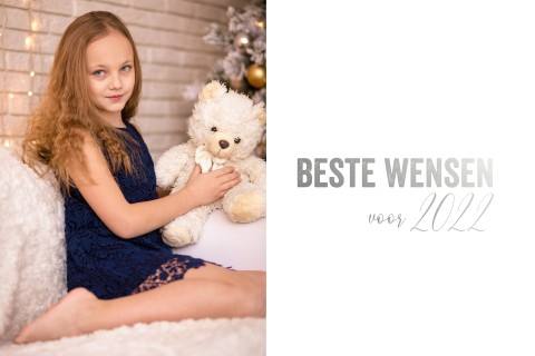Zelf maken kerstkaart met zilverfolie en foto