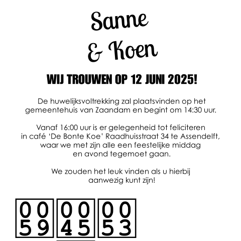 Kaart binnenkant