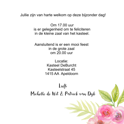 Kaart binnenkant