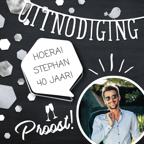 Stoere verjaardagskaart 40 jaar