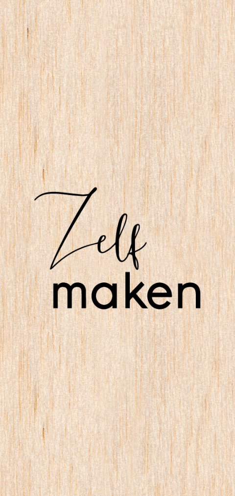 Houten kaart - Langwerpig