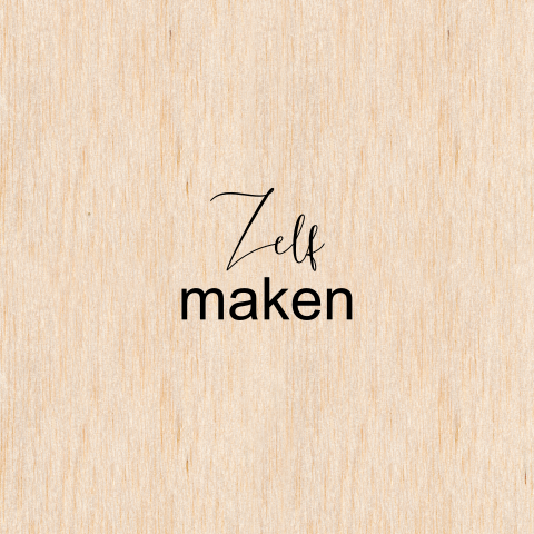 Enkele vierkante kerstkaart op echt hout