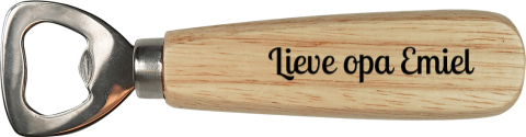 Personaliseerbare flesopener voor opa
