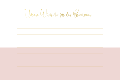 Moderne Ballonkarte zur Hochzeit mit klassischen Akzenten in rosa gold