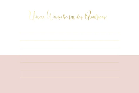 Moderne Ballonkarte zur Hochzeit mit klassischen Akzenten in rosa gold