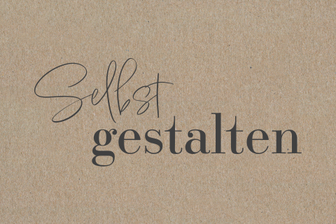 Kraftpapier Postkarte zum Selbstgestalten