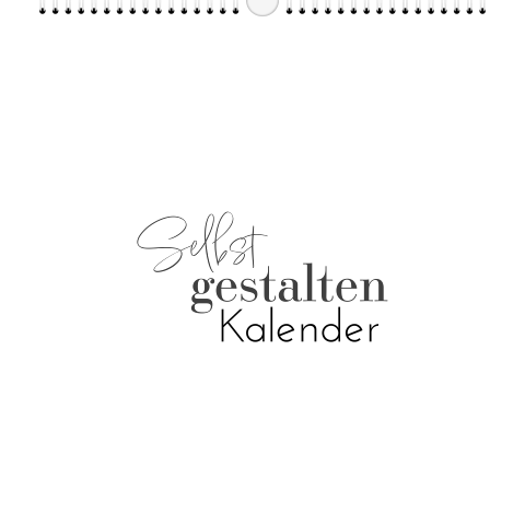 Quadratischer Kalender für das eigene Design