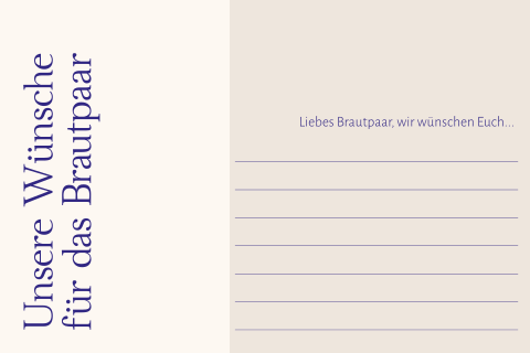 Moderne Ballonkarte zur Hochzeit in beige im eleganten Stil