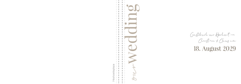 Modernes Gästebuch zur Hochzeit in weiß beige im minimalistischen Stil