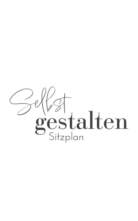 Sitzplan zum Selbstgestalten mit Bogen in 50x80 cm