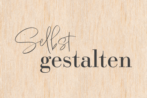 Postkarte zum Selbstgestalten aus Holz