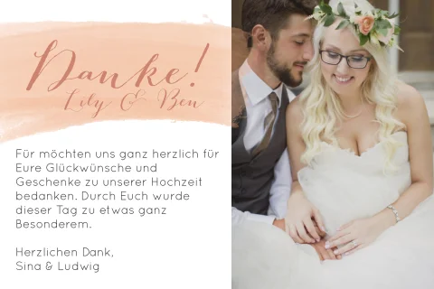 100 Dankeskarten Mit Farbverlauf & Goldtext – 5,1 X 8,9 Cm, 300 G/m² | Für Business, Hochzeit, Party