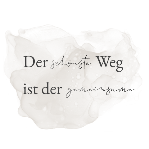 Quadratische helle Save the Date Karte mit Spruch und Aquarellverlauf