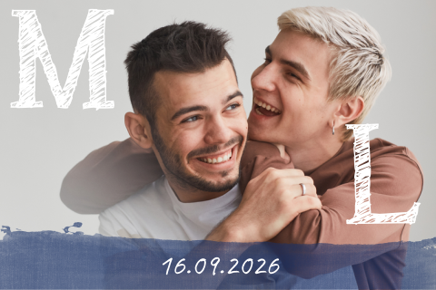 Schlichte Hochzeitskarte mit Buchstaben in Bleistiftstrich Optik