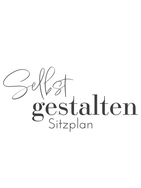 Sitzplan selbst gestalten im viereckigen Hochformat - 55x73 cm