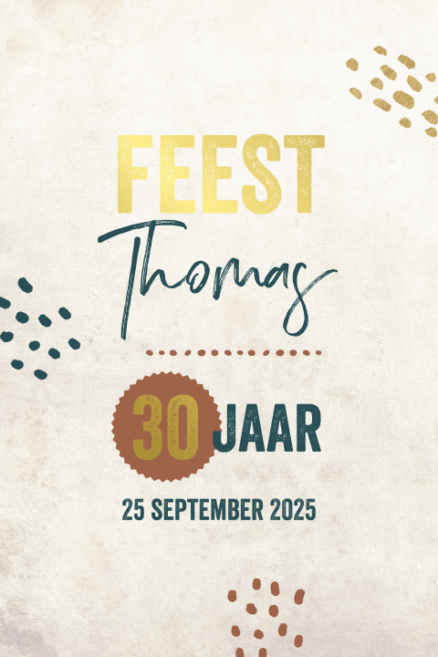 Uitnodiging verjaardag met grunge achtergrond
