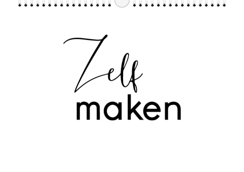 Fotokalender blanco ontwerp