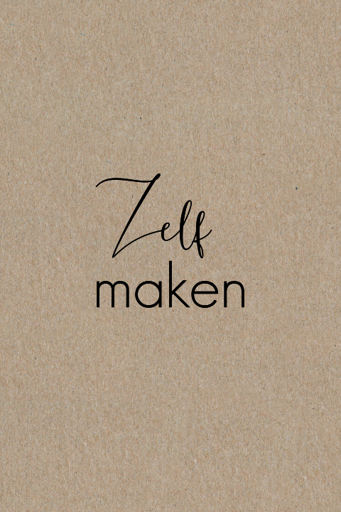 Trouwkaart in echt kraft - enkel staand